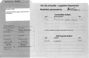 City of Seattle REsolution to support Civics for All