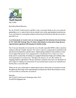 endorsement letter from Judi Billings