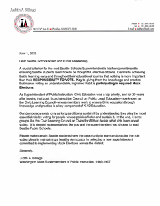 endorsement letter from Judi Billings